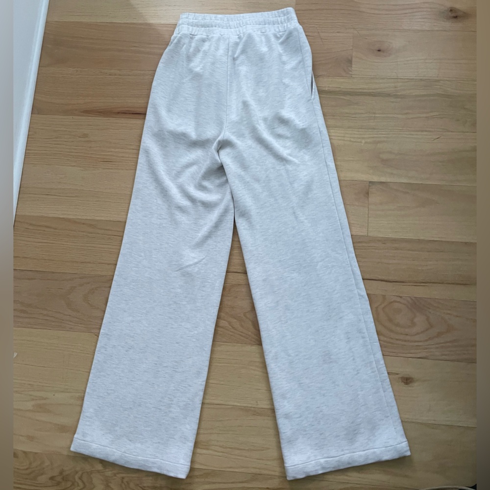 Varley Wide Leg Pant - Ivory Marl - Picture 5 of 12
